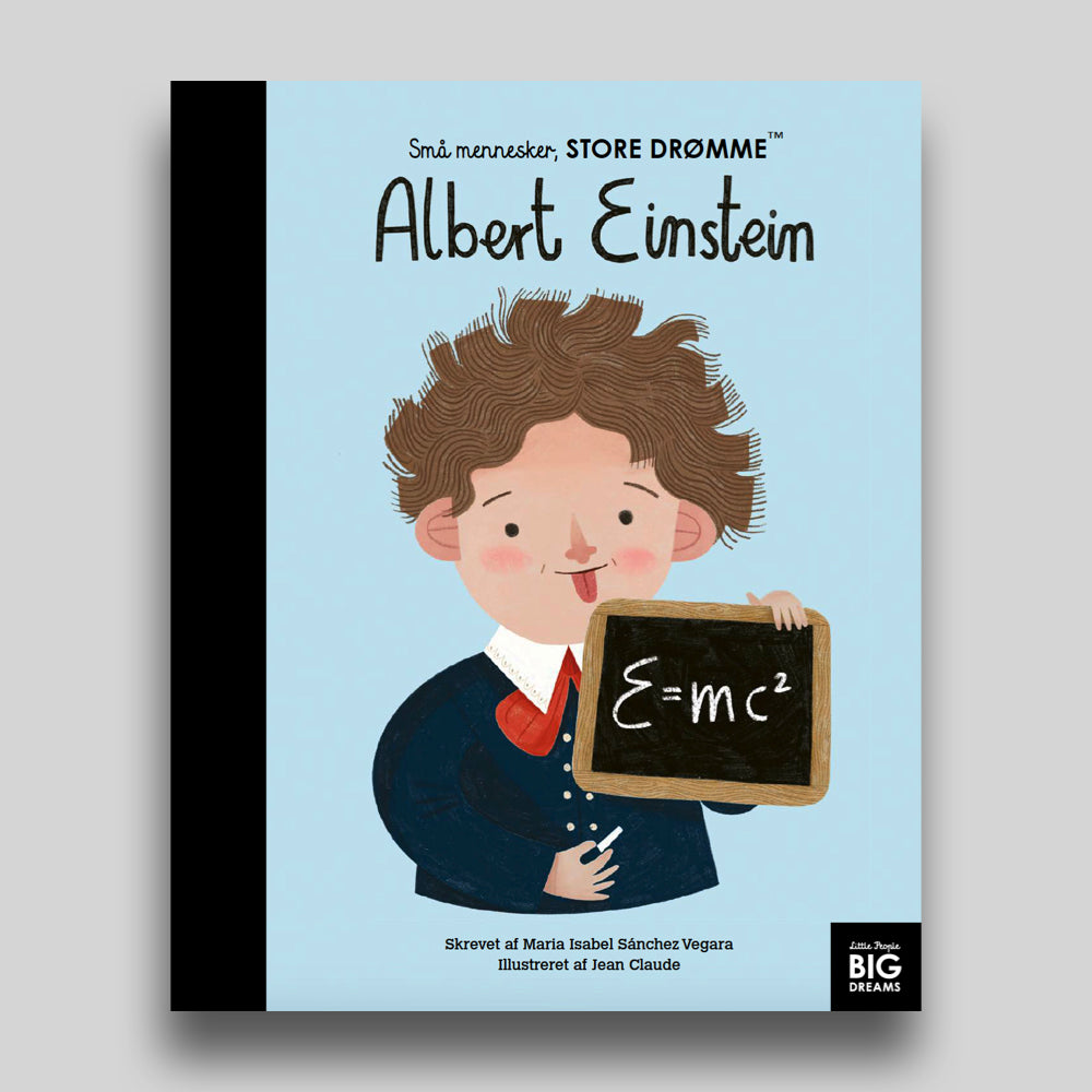 Albert Einstein er bog nr. 25 i serien Små mennesker, store drømme – den populære serie fra Forlaget Albert