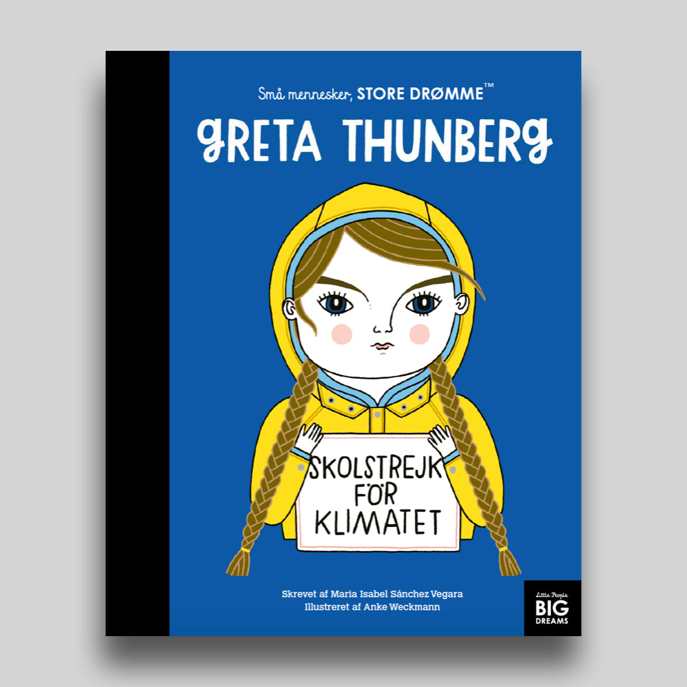 Greta Thunberg er bog nr. 26 i serien Små mennesker, store drømme – den populære serie fra Forlaget Albert