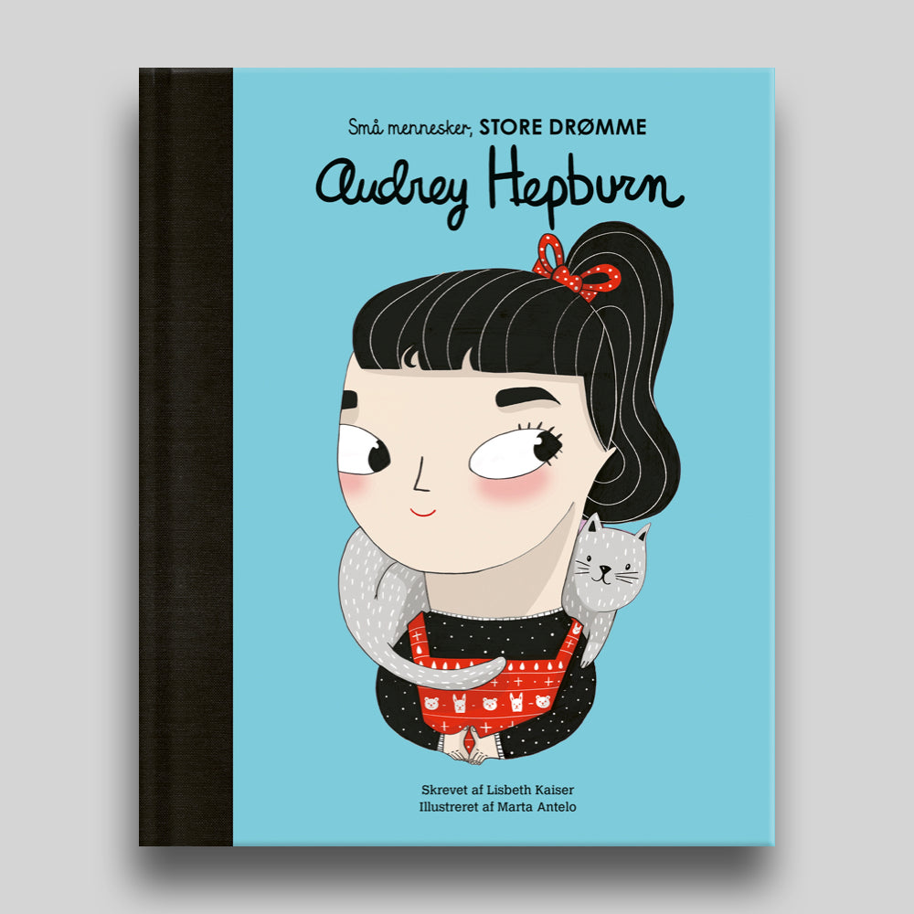 Audrey Hepburn er bog nr. 5 i serien Små mennesker, store drømme – den populære serie fra Forlaget Albert
